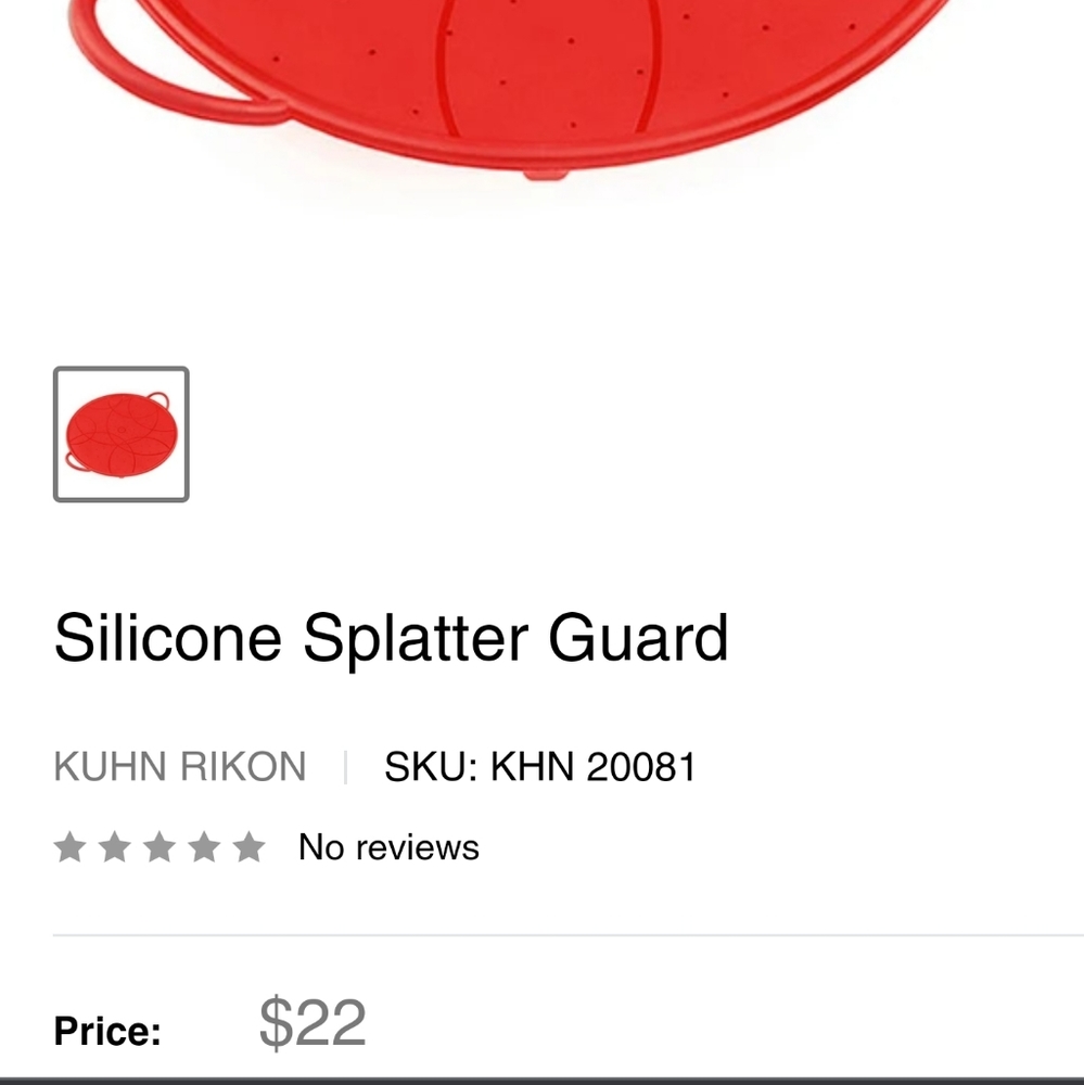 NEW Kuhn Rikon Splatter Guard - Picture 10 of 12